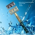 thumbnail image 4 of Manual Metal Shaving Kit with Razor Stand - Unisex Design, Silver/Bronze Color Options - Blade Not Included - Compact Size (Razor: 4.17x1.57in, Stand: 1.38x1.38in) - 180g Package Weight - Ideal, 4 of 6
