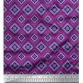 thumbnail image 1 of Soimoi Poly Georgette Fabric Aztec Kilim Printed Craft Fabric by The Yard 52 Inch Wide, 1 of 1