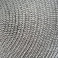 thumbnail image 5 of Metallic Silver Round Polypropylene Woven Placemat (Set of 6), 5 of 6