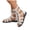 White, variant on Women's Fashion Studded Gladiator Sandals Lace Up Back Zipper Punk Flat High Top Cut out Casual Party Shoes Brown Size 8