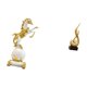 thumbnail image 5 of Escultura de figura de caballo con llama moderna, arte abstracto de resina animal, adorno de mesa para dormitorio, sala de estar, centro de mesa,, 5 of 8