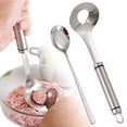 thumbnail image 2 of 2pcs Meatball Spoon Maker, Stainless Steel Meatball Spoon, Practical Kitchen Gadget, Convenient Tool For Forming Uniform Meatballs During Home Food Preparation, 2 of 4
