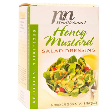 HealthSmart - Weight Loss Diet Salad Dressing - Honey Mustard - Low Calorie - Low Carb - Cholesterol Free - Fat Free - Gluten Free -