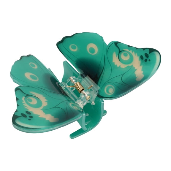 Unique Bargains 1 Pc Elegant Butterfly Hair Clips Hairdo Clip for Women 4.13"x2.76"x1.57" Green