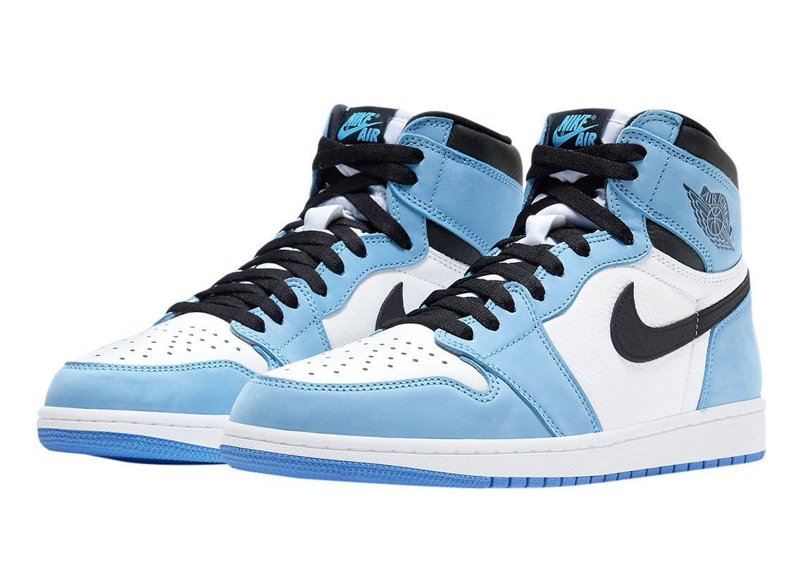Nike Air Jordan 1 Retro High OG University Blue UNC 555088-134 Men\'s Nike Air Jordan 1 Retro High OG UNC University Blue Mens 8  main image 4