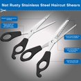 thumbnail image 4 of Tijeras para el cabello Juego de tijeras para peluquería con tijeras de corte de mascotas, barberos o uso del hogar - Acero inoxidable esquí esquí Gafas de esquí, 4 of 5