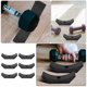 thumbnail image 3 of IDEANATEGRATE 6Ud Soporte Para Dumbbells Negro Para Gimnasio Con Material Resistente Y Duradero, 3 of 8