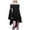 Black, variant on Idoravan Masquerade dresses for women Solid Color Literary Casual Dress Long Sleeve Off Shoulder Stretch Dress L