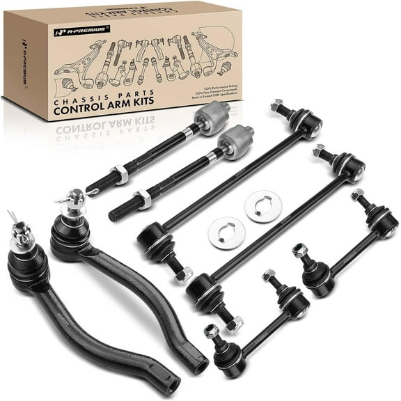 A-Premium 8Pcs Front Rear Suspension Kit Sway Bar Link Stabilizer Link Tie Rod End Compatible with Nissan Murano 2009-2014 AWD