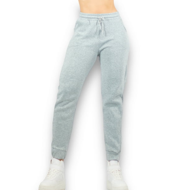 PANTS DE MUJER JOGGER GRIS PANTS DE TELA FELPA