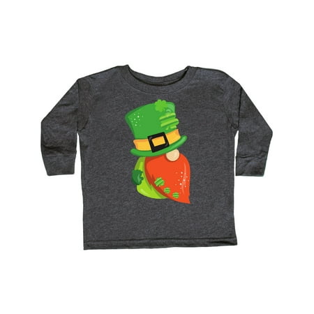 

Inktastic Saint Patrick s Day Gnome Gnome With Orange Beard Gift Toddler Boy or Toddler Girl Long Sleeve T-Shirt