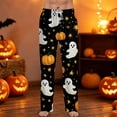 thumbnail image 2 of Satingcolo Mens Pajama Pants Funny Pajama Pants for Men Soft Halloween Printed Sleepwear Bottoms Novelty Sleep Lounge Pants, 2 of 7