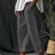 thumbnail image 1 of ICHUANYI Clearance Fashion Women Summer Casual Loose Pockest Elastic Waist Trousers Capris Pants(Dark Gray, S) ICHUANYI WER2023080804136, 1 of 6
