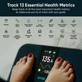 thumbnail image 3 of Wyze Scale Ultra, Smart Scale with 4.3" Color Display, Digital Bathroom Scale for Body Weight BMI Muscle Mass Composition, Wi-Fi & Bluetooth Body Fat Scale with Heart Rate- Black, 3 of 9