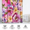 thumbnail image 6 of LALILO Summer Flower Waterproof Shower Curtain,Beautiful with S Watercolor Painting Floral Flower Daisy Shower Curtains for Bathroom with 12 Hooks,72x72 Inch, 6 of 6