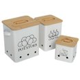 thumbnail image 1 of Juego de botes de cocina Gdfjiy Storage para patatas, cebolla y ajo, 3 unidades, 1 of 7
