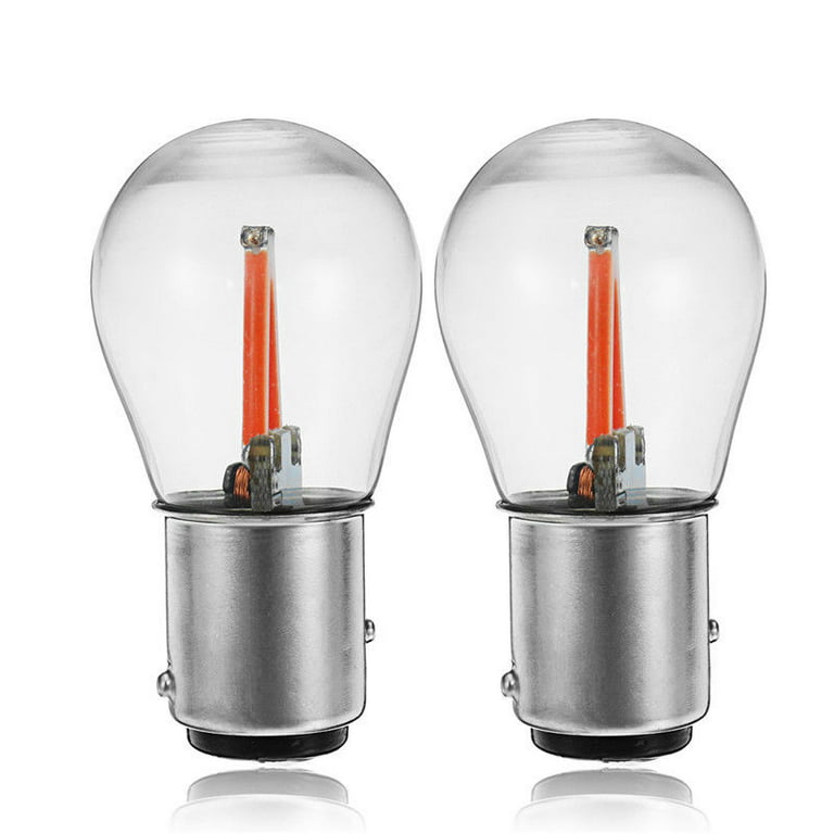 2pcs BAY15D 12V Bulb Reverse Signal Turn Light Brake Lamp -