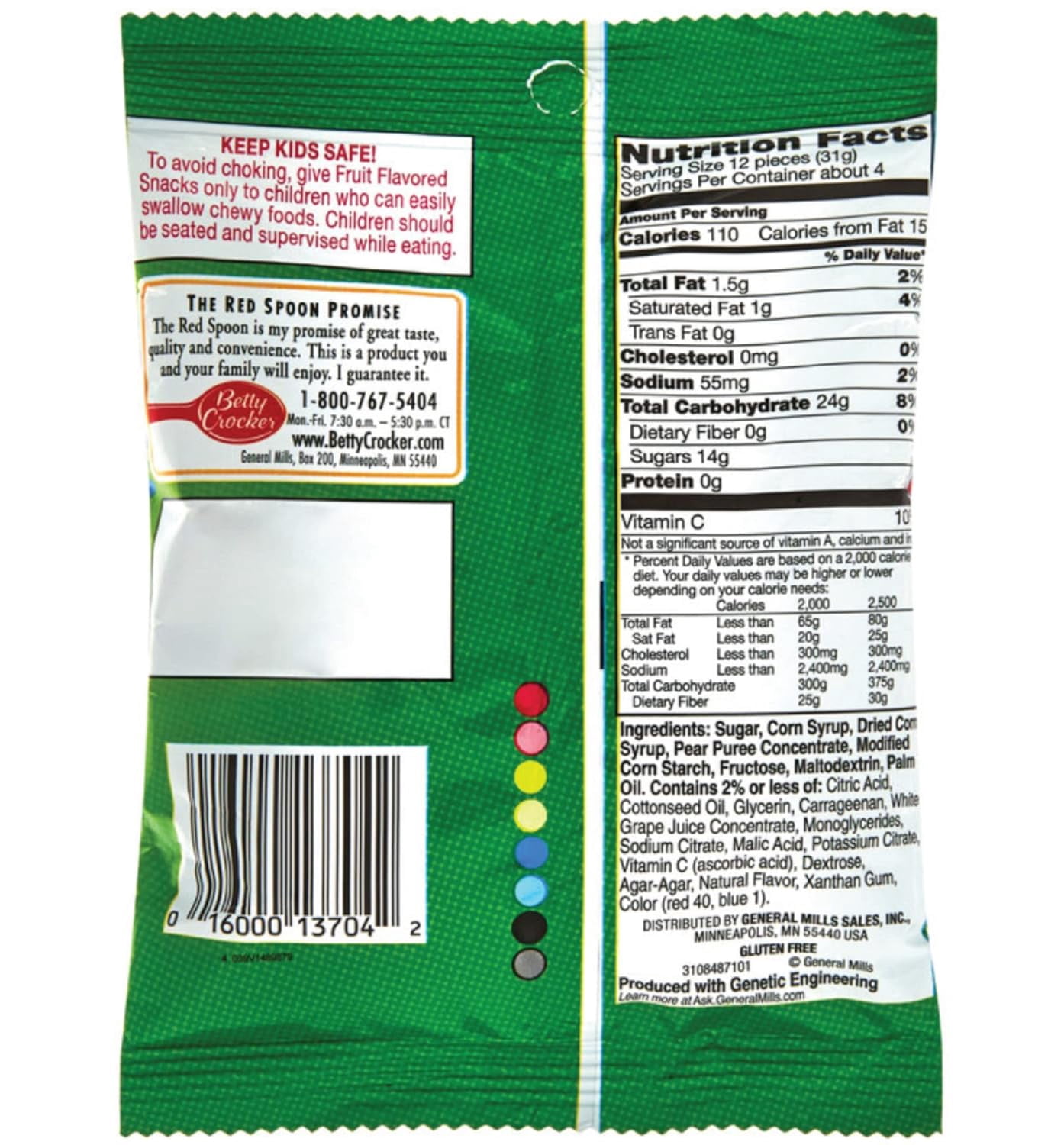 GUSHERS SOUR BERRY 4.25 Oz. 8 Count (Pack Of 6)