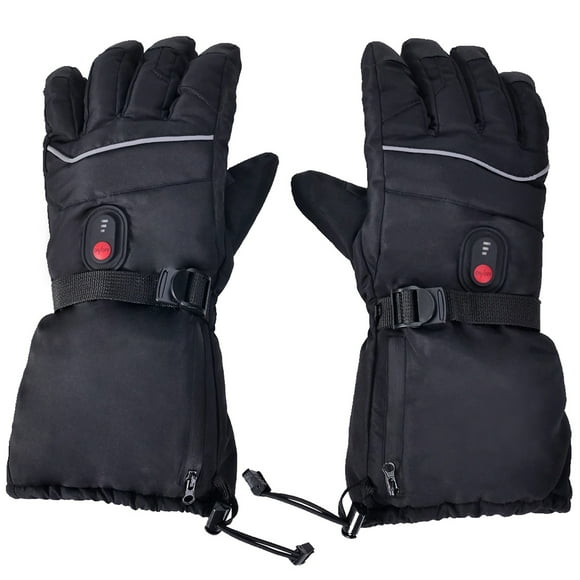 Heated Gloves USB Heated Gloves Waterproof Touchscreen 3 Temperature Levels Gloves For Men Women Winter Indoor Outdoor Motorcycling Hiking Camping
