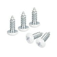 thumbnail image 1 of Tornillos blancos ST3.5x8mm, tornillos autorroscantes, paquete de 50, tornillos Phillips de cabeza plana para trabajos en madera, 1 of 5