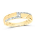 thumbnail image 2 of 10Kt Yellow Gold 3/4Ctw Natural Diamond Cn Fashion Emerald Trio Set, Womens Size: 7.5 / Mens Size: 12, 2 of 3