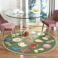 thumbnail image 3 of SAFAVIEH Chelsea Brittania Fruit Lovers Wool Area Rug, Hunter Green, 4'6" x 6'6" Oval, 3 of 11