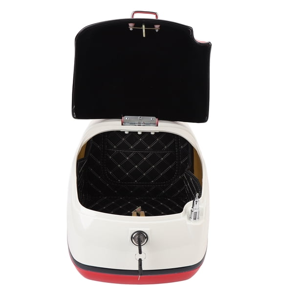 Baúl para motocicleta, 38l Impermable, Baúl para motocleta Con Cerrado de Seguridad, Caja Trasera para Moto, Estuche de Almacenamiento, Baúl para Equipo, Caja para Casco