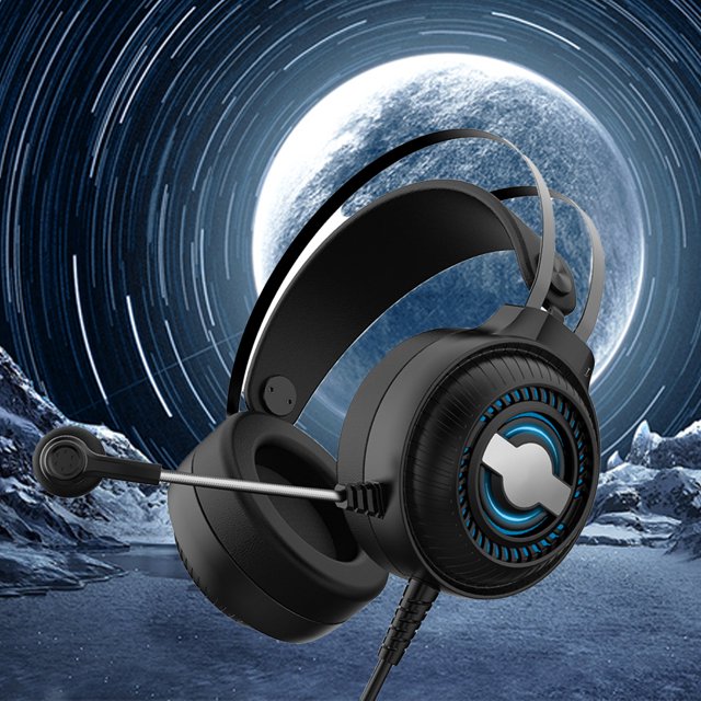 Twowood auricular N1 Auriculares Micrófono Micrófono Reducción de ruido Ligero sobre oreja Estéreo Gaming Auriculares para interiores