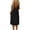 Black, variant on Women's Linen-Blend Open Back Cami Midi Dress Loose Fit Casual Homewear,XXL