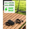 thumbnail image 3 of Rosliny 42V 2A Electric Scooter Charger,Replacement Charger for 36V Lithium Battery, 3 of 8