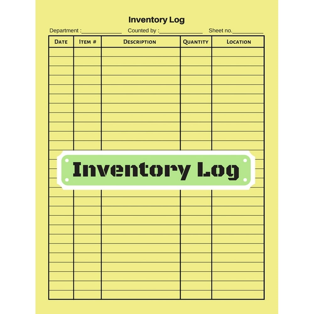 Inventory log : V.15 - Inventory Tracking Book, Inventory Management ...