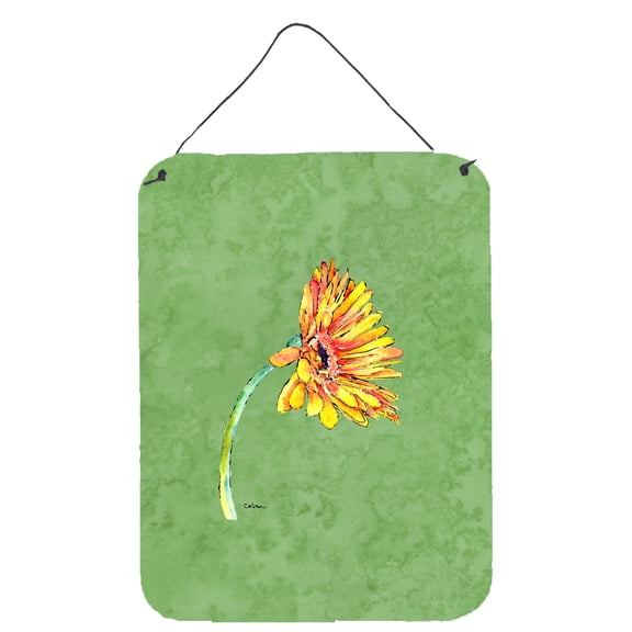 Carolines Treasures 8854DS1216 Gerber Daisy Orange Wall or Door Hanging Prints 12x16 multicolor