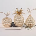 thumbnail image 2 of Creative Crystal for Apple Ornaments Bling Rhinestone PineFor Apple Shape Miniatures Snow Pear Crafts Home Decoration Photography Props (1), 2 of 7