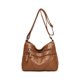 thumbnail image 2 of Jumpingount Bolsos cruzados Bolso de mensajero de PU con cremallera Correa ajustable Bolso de hombro Multibolsillo Gran capacidad para la madre Casual Bolsas de mensajero y de hombro Marrón Jumpingount AP012776-01, 2 of 6
