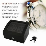 Quiet Automatic Rotation 4+6 Watch Winder Display Box Storage Holder Case