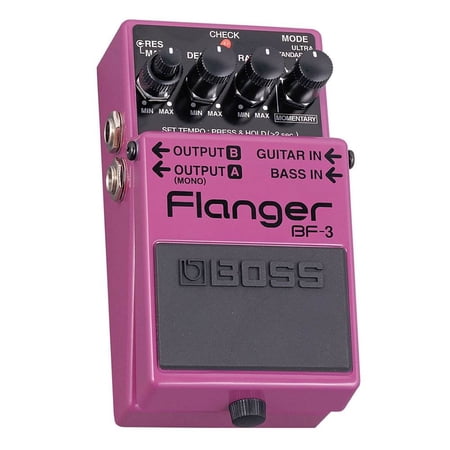 Boss BF-3 Flanger Guitar and Bass Compact Effects Pedal Accessory for Flanging