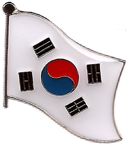 UK & SOUTH KOREA Friendship Flags Metal Lapel Pin Badge FREE POSTAGE 