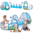 thumbnail image 1 of Tienda de campaña para niños PigPigPen 3 en 1 con túnel y piscina de bolas (jungla), 1 of 7