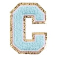 thumbnail image 2 of Cheers.US Letter Iron On Patches Sew On Appliques Name DIY Craft Badges with Ironed Adhesive Light Blue Embroidered Decorative Repair Patches for Shoes Hat Bag Clothing, 2 of 7