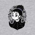 thumbnail image 4 of TeeFury Youth Graphic T-shirt Gothic Cutie - Movies | Comedy | Heather Gray | Extra Large, 4 of 5