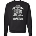 thumbnail image 2 of Inktastic Old Man Tractor Adult Sweatshirt, 2 of 4