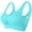 Sky Blue#2, variant on Plus Size Everyday Bras for Women,Women Seamless Sports Bra Wirefree Yoga Bra with Removable Pads Beige M