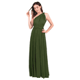 thumbnail image 2 of IBTOM CASTLE Women Transformer Evening Dress Maxi Cocktail Wrap Convertible Multi Way Floor Long Formal Gown L Dark Green, 2 of 6
