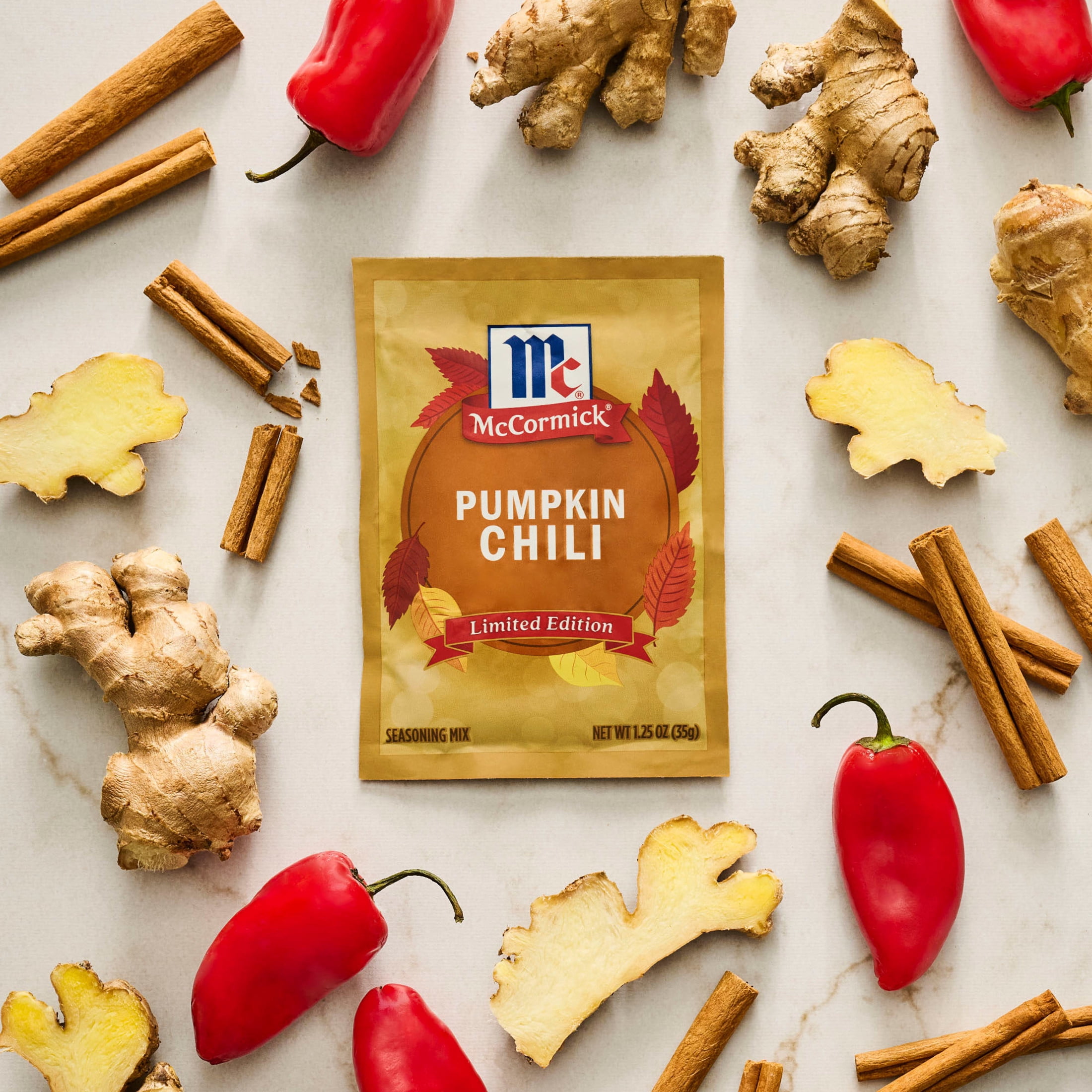 (5 pack) McCormick Pumpkin Chili, 1.25 oz Packet