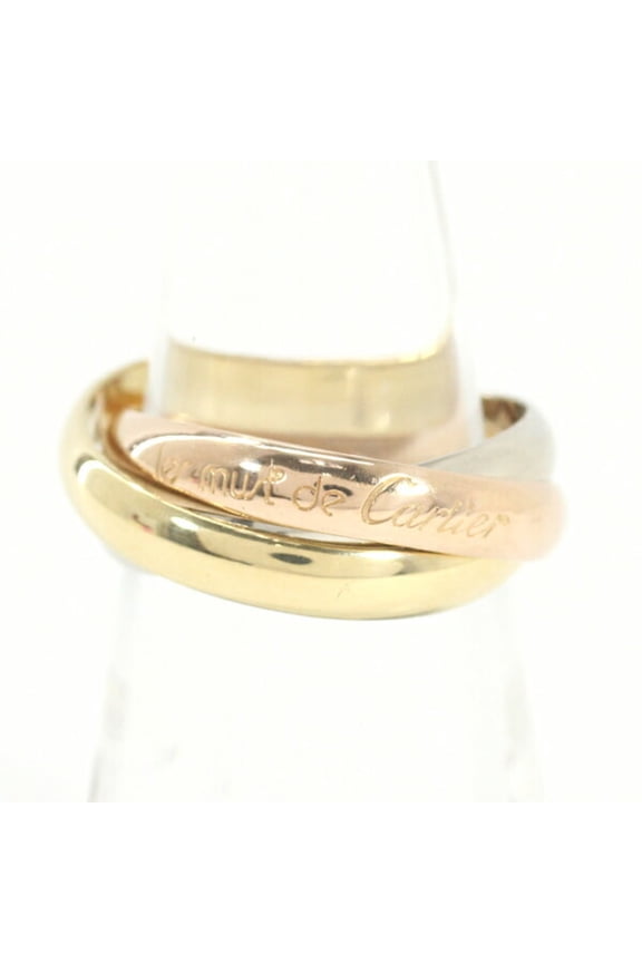 Pre-Owned Cartier Trinity Classic MM 18K Gold Ring for Women and Men (MO1042)