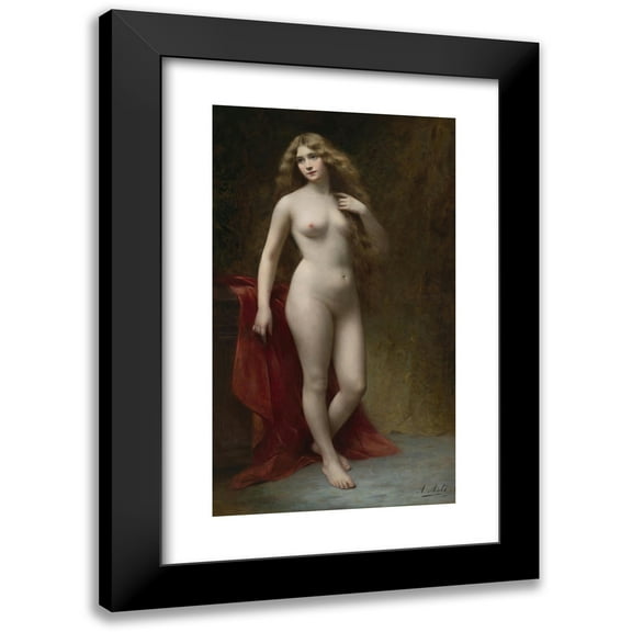 Angelo Asti 10x14 Black Modern Framed Museum Art Print Titled - Candor (1898)
