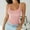 03 Pink, variant on Weiqiqre T Shirts for Women Square Neck Tank Tops Cute Double Layer Seamless Workout Tops Summer Sleeveless Shirts