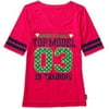 Antm Ftball Sleep Tee Fuscia