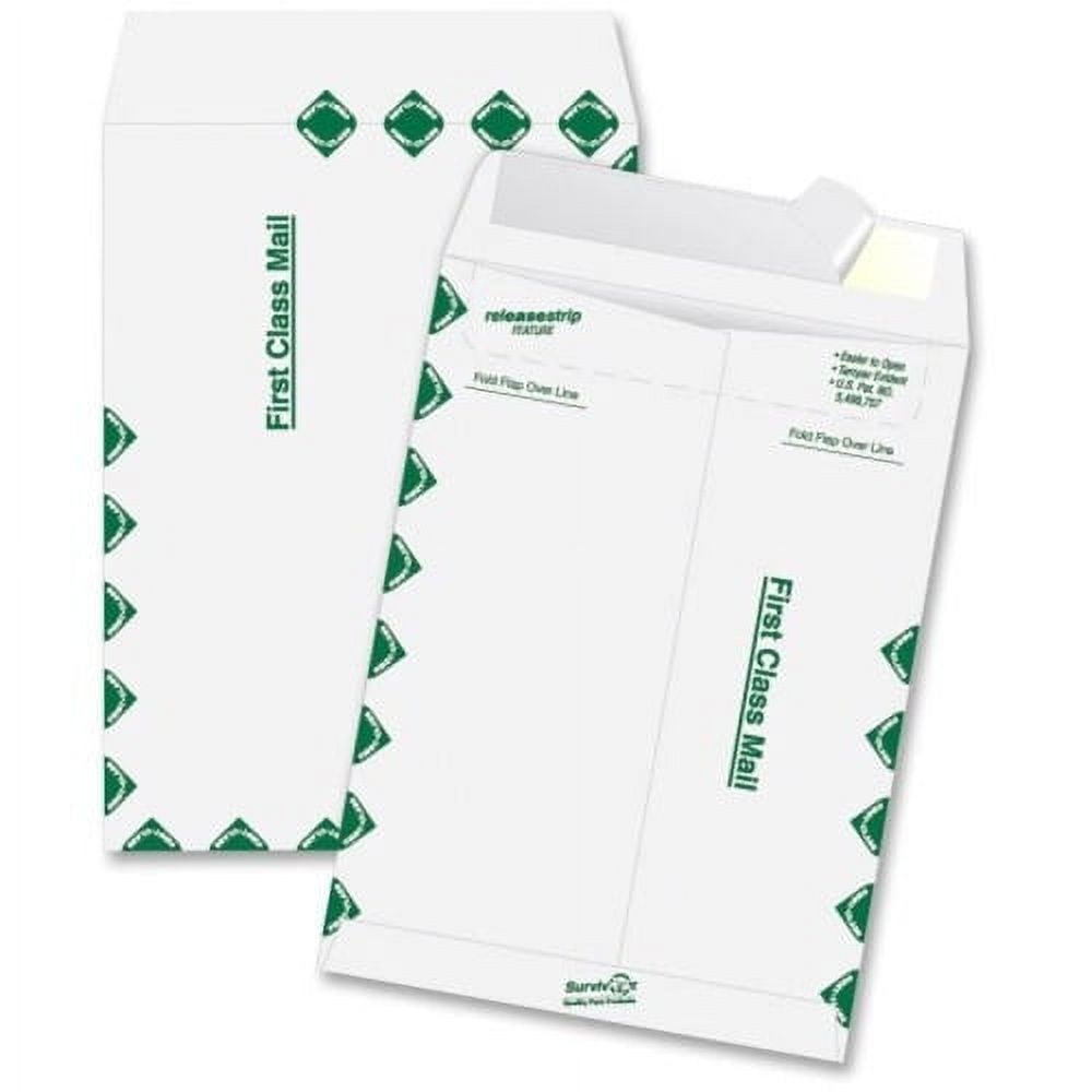 Quality Park Survivor Tyvek First Class Envelopes Pair with  Avery Return Address Inkjet Label, White, 600ct Bundle