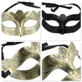 thumbnail image 3 of Unique Bargains 1 Pc Butterfly Party Mask Gold Tone Plastic, 3 of 5